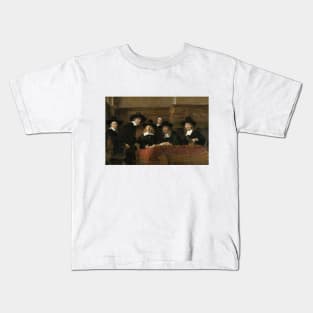 The Syndics - Rembrandt Harmenszoon van Rijn 1662 Kids T-Shirt